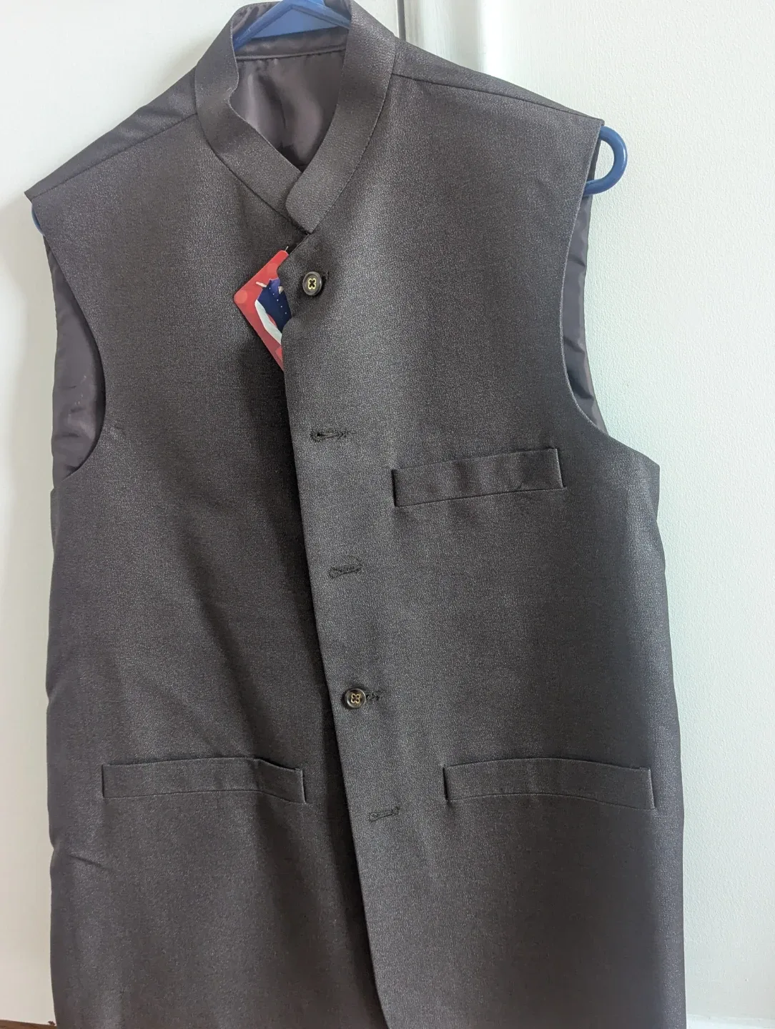 Men's Brown Vest,🥕 image indicator(4)