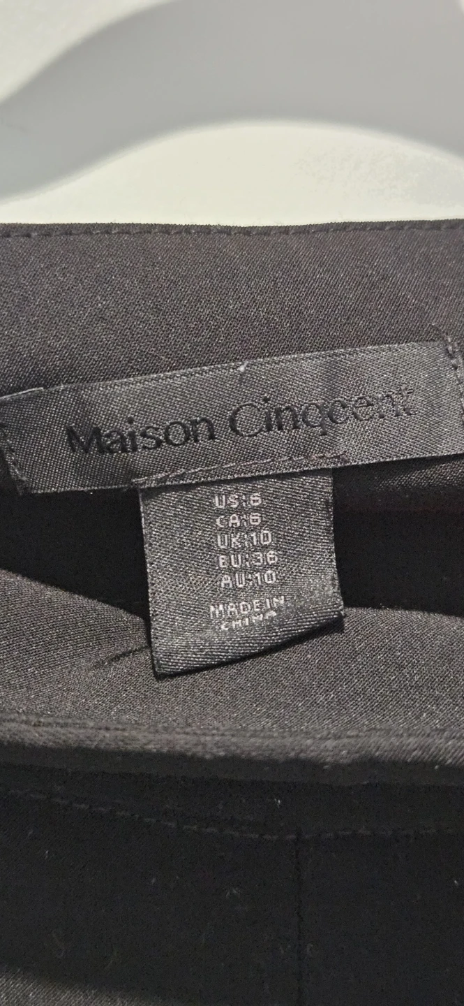 Maison Cinqcent Black Pants Size US 6 - photo 2