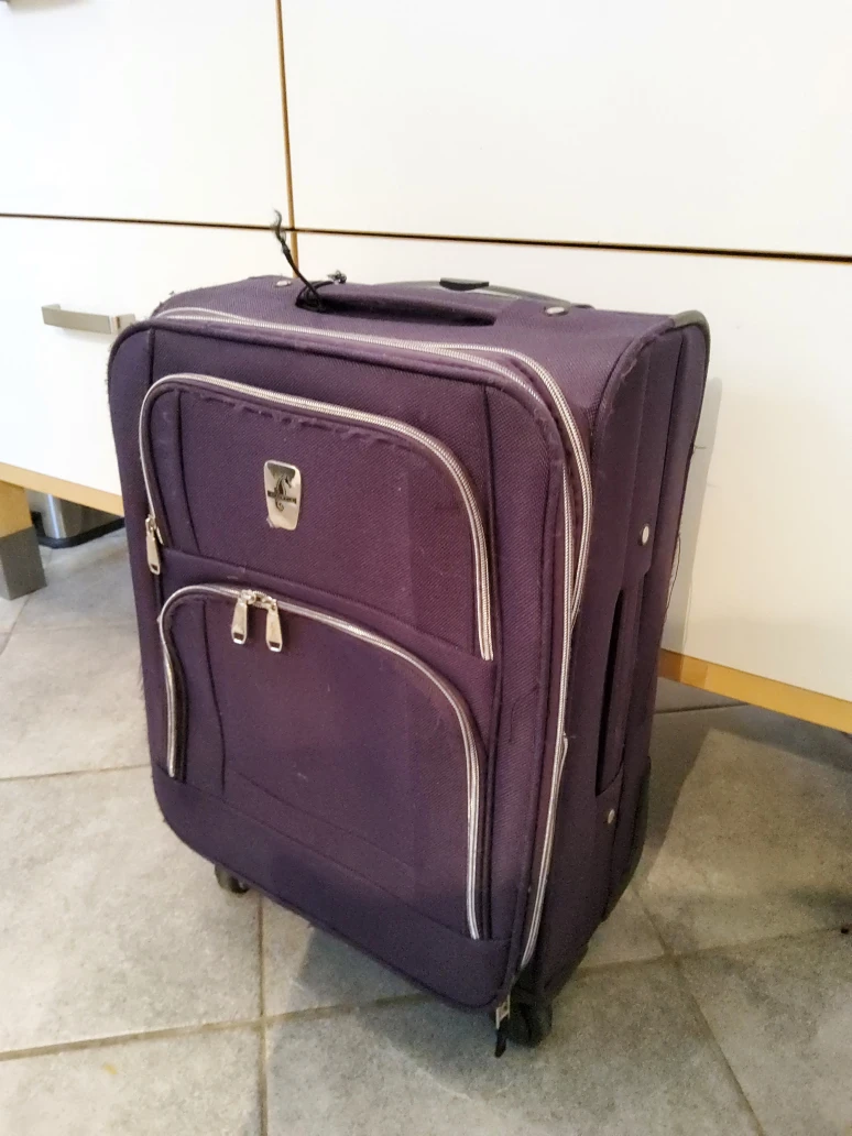 Purple Carry-on Suitcase