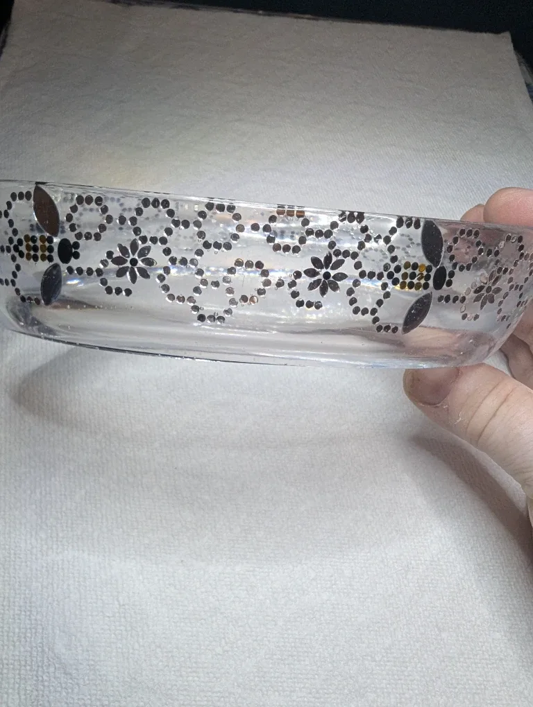 Clear Glass Decorative Bowl image indicator(2)