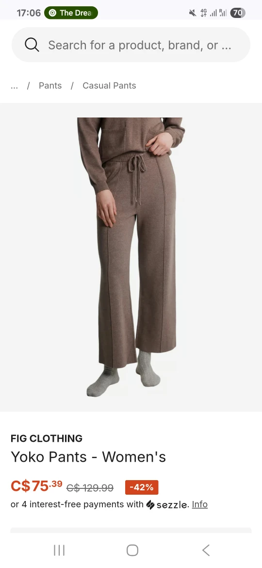 FIG Clothing bamboo sweatpants - Women's medium - photo 2