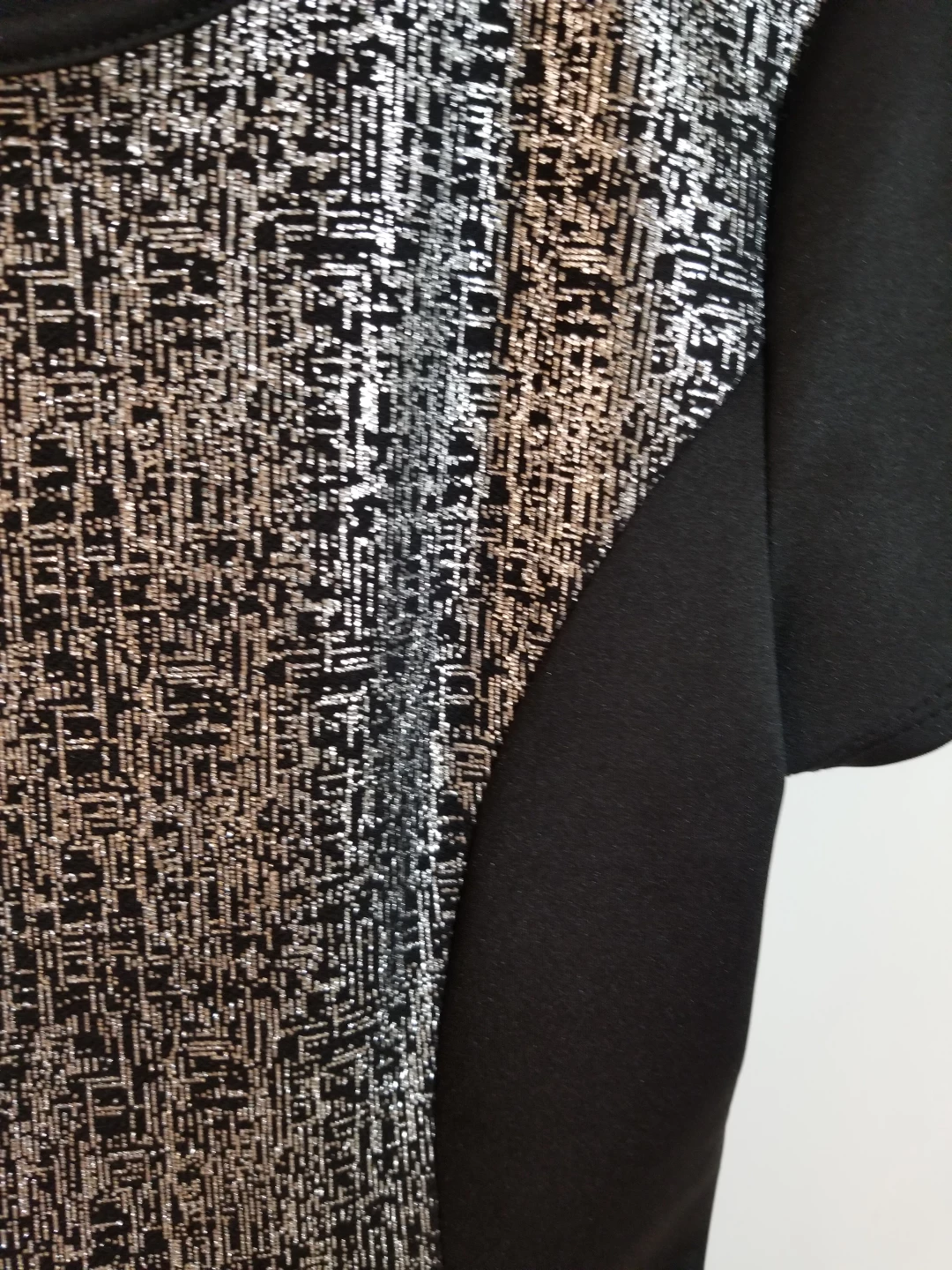 Double Click Black & Silver Dress - Size M - photo 3