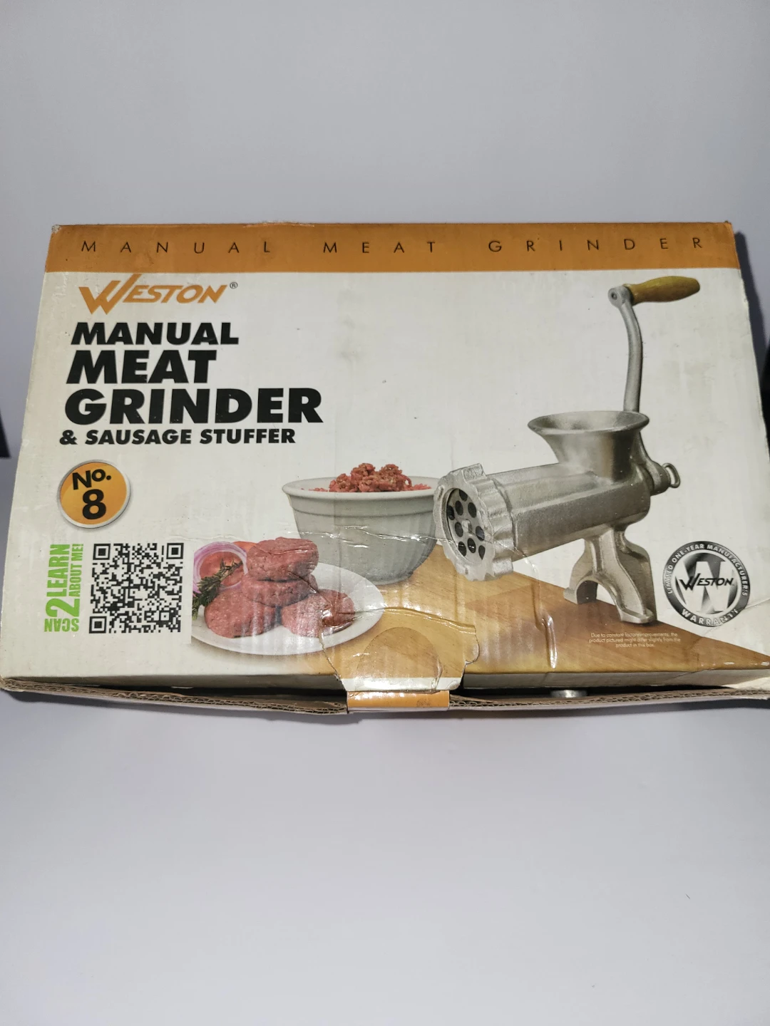 Weston Manual Meat Grinder & Sausage Stuffer No. 8