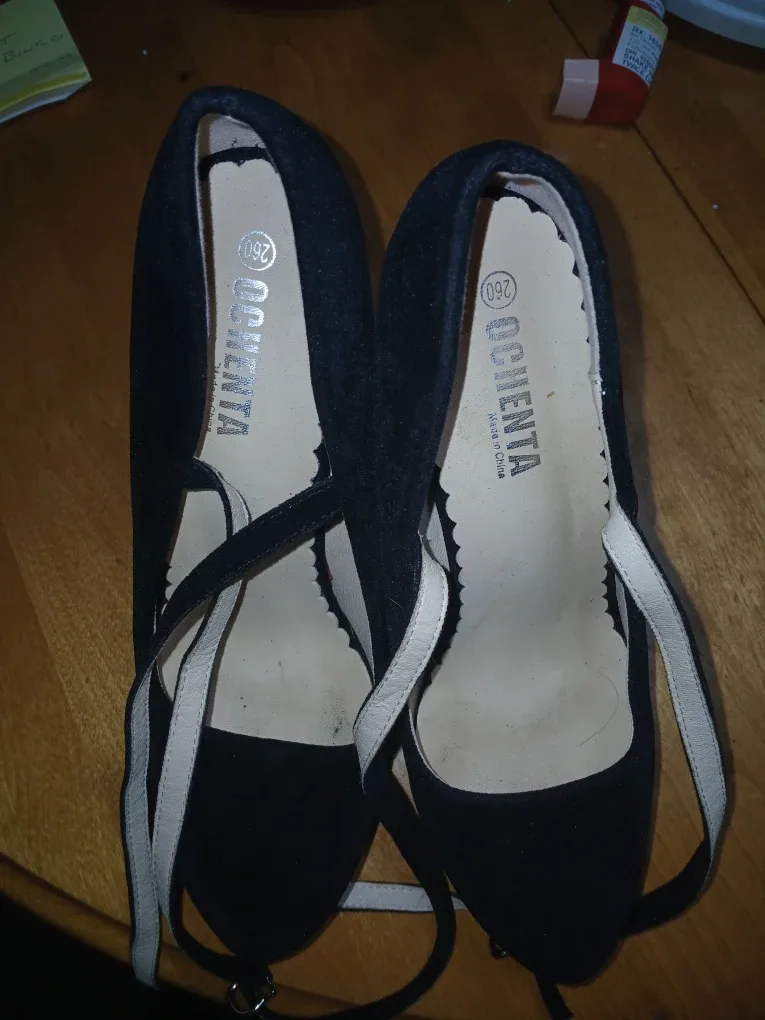 Occenta Black Suede Heels, Size 9.5 image indicator(3)