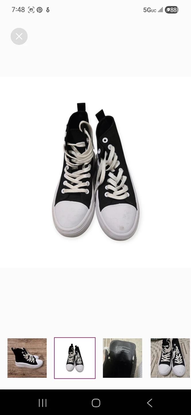 Black sneakers size 7 M  from target - photo 2