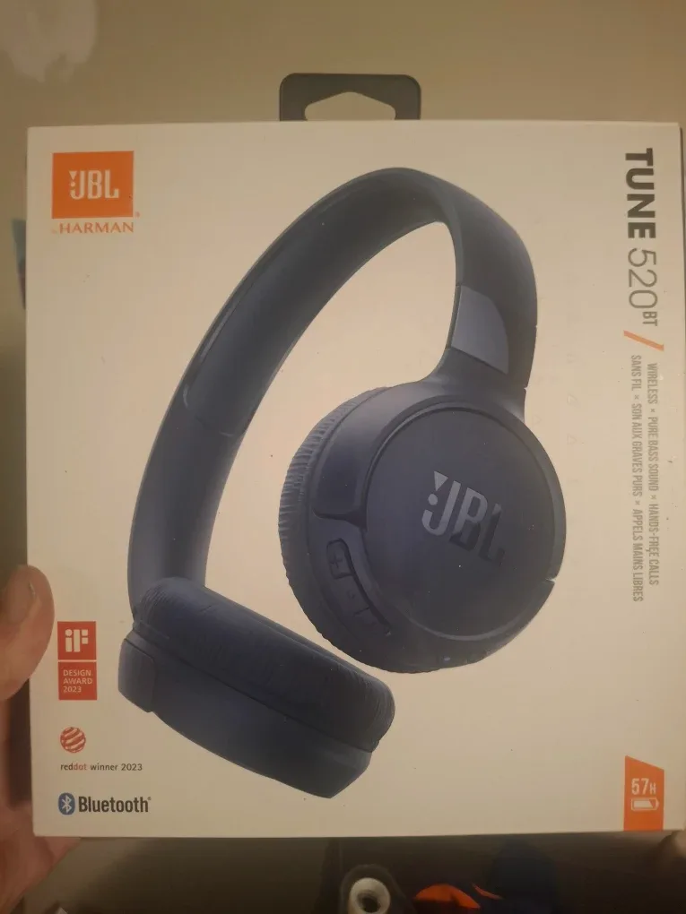 New JBL Tune 520BT Wireless Headphones