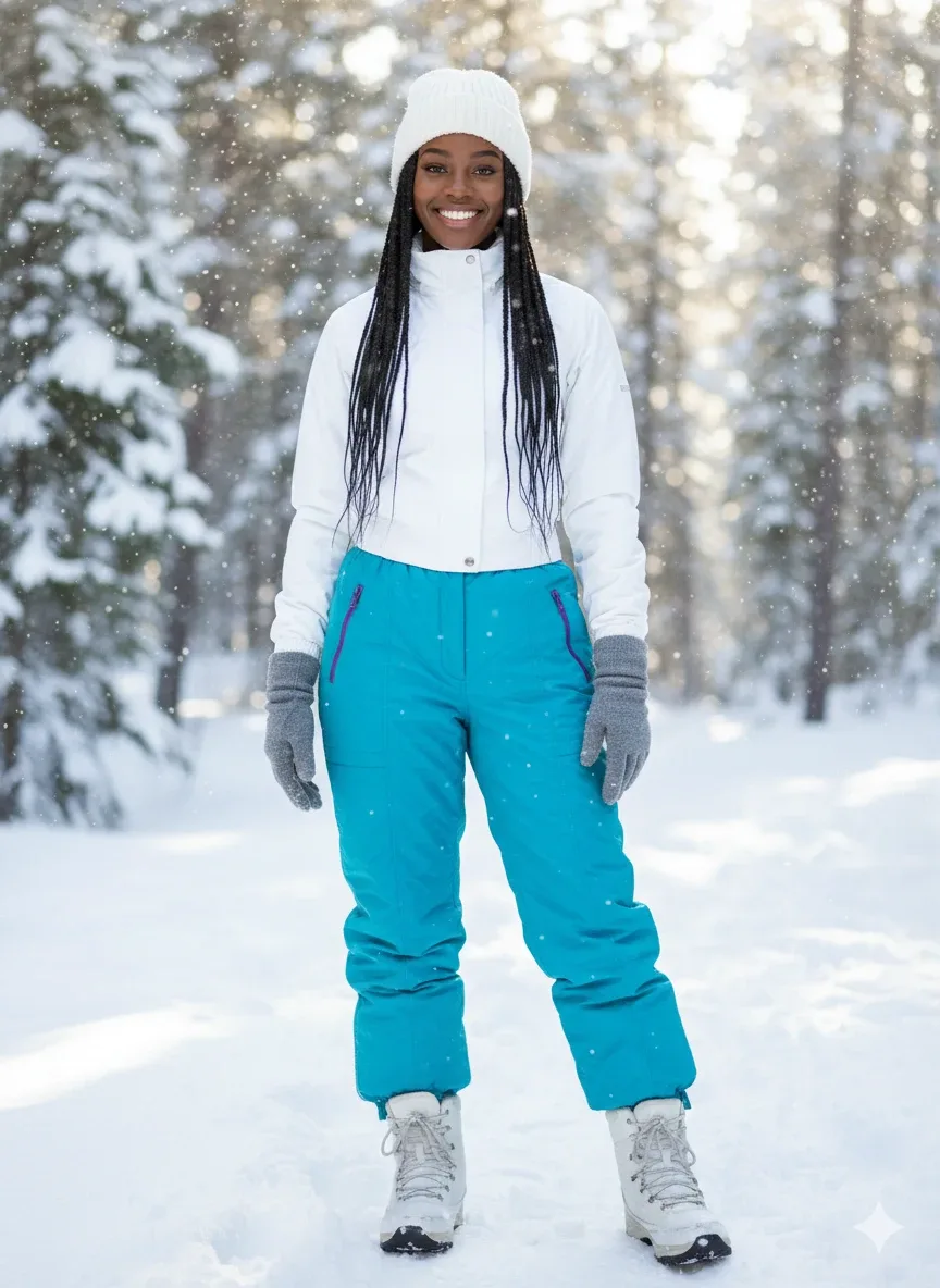 Turquoise Snow Pants XS