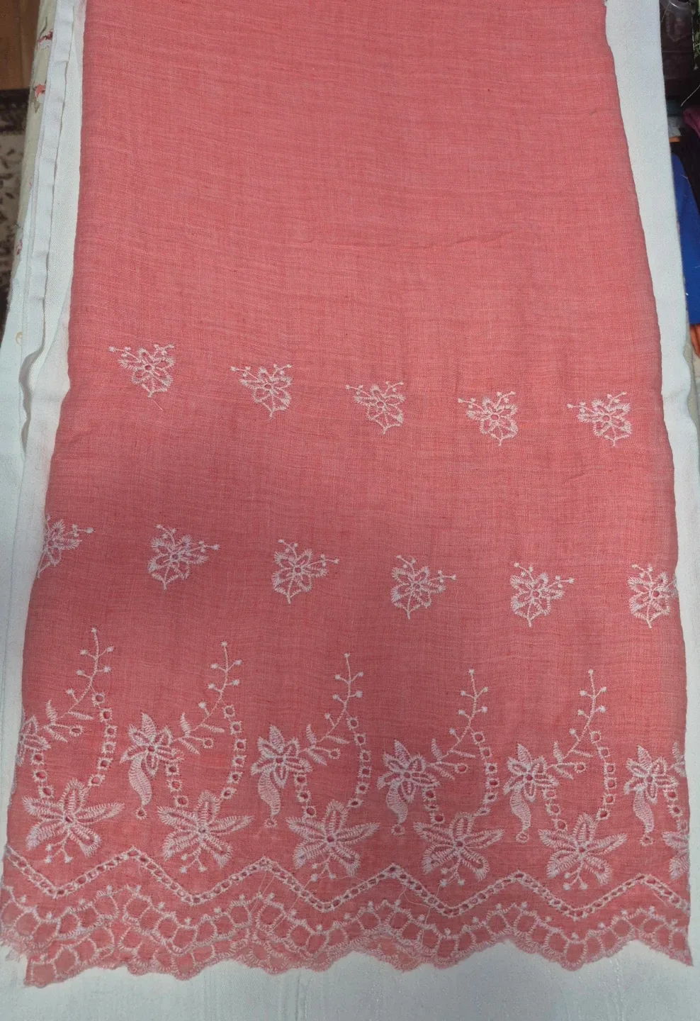 Various Colours & Patterns of sheer fabric, price per piece