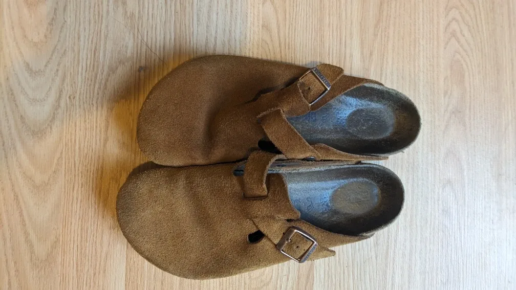 Birkenstock Boston Suede Clogs, Size US 7