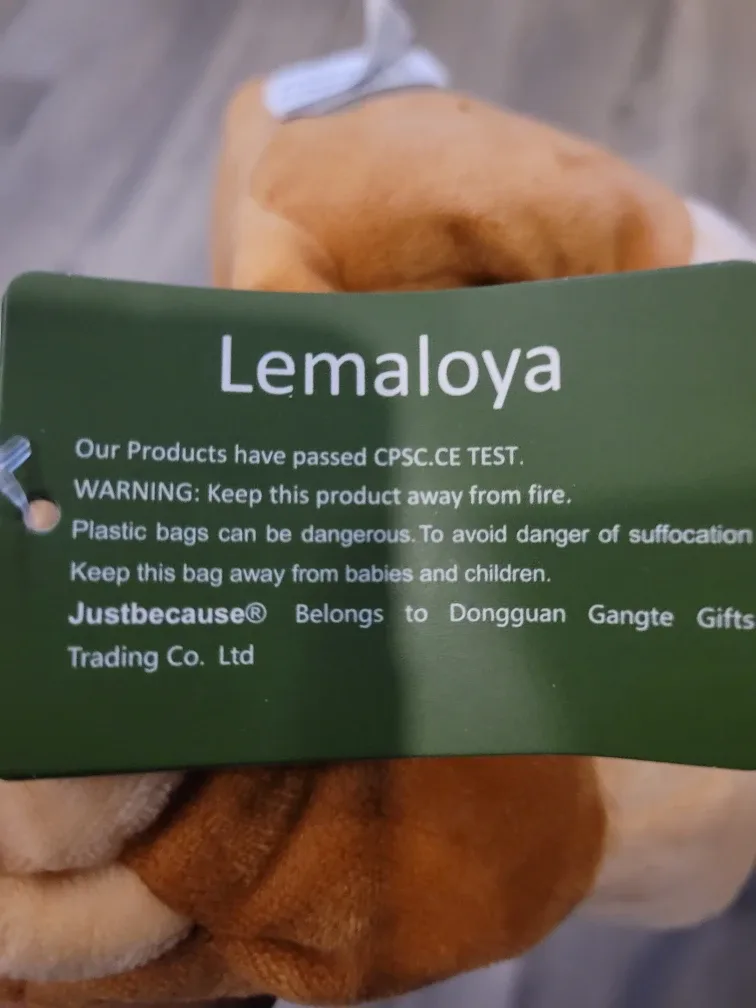 Lemaloya Monkey Hand Puppet - New with Tags! image indicator(2)