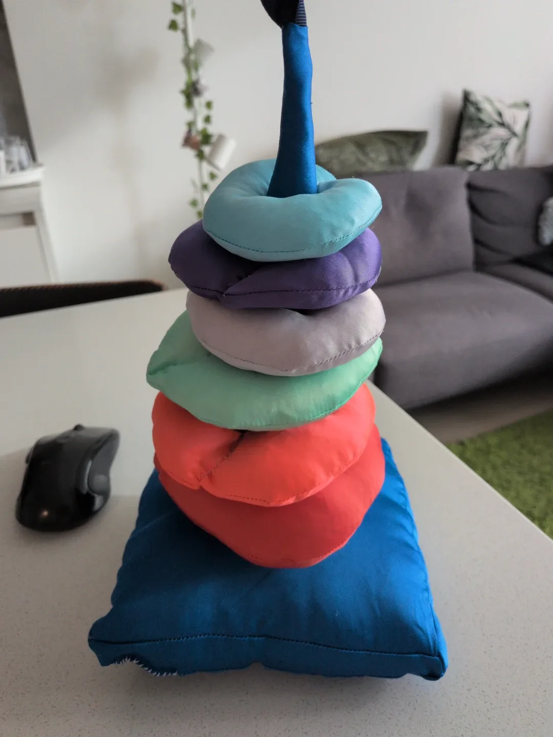 Homemade Fabric Ring Stacker thumbnail