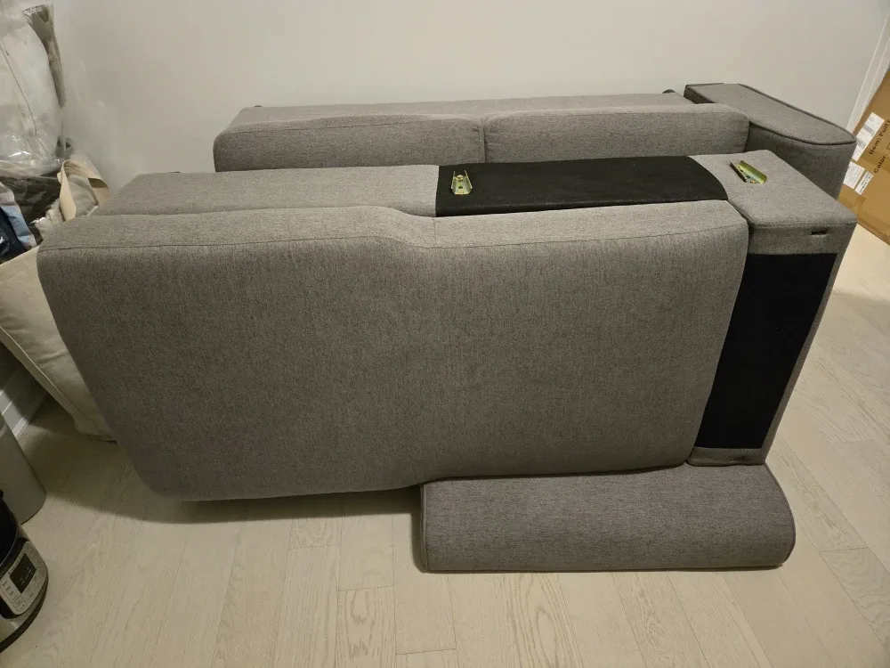 Grey Sleeper Sofa with Storage image indicator(5)