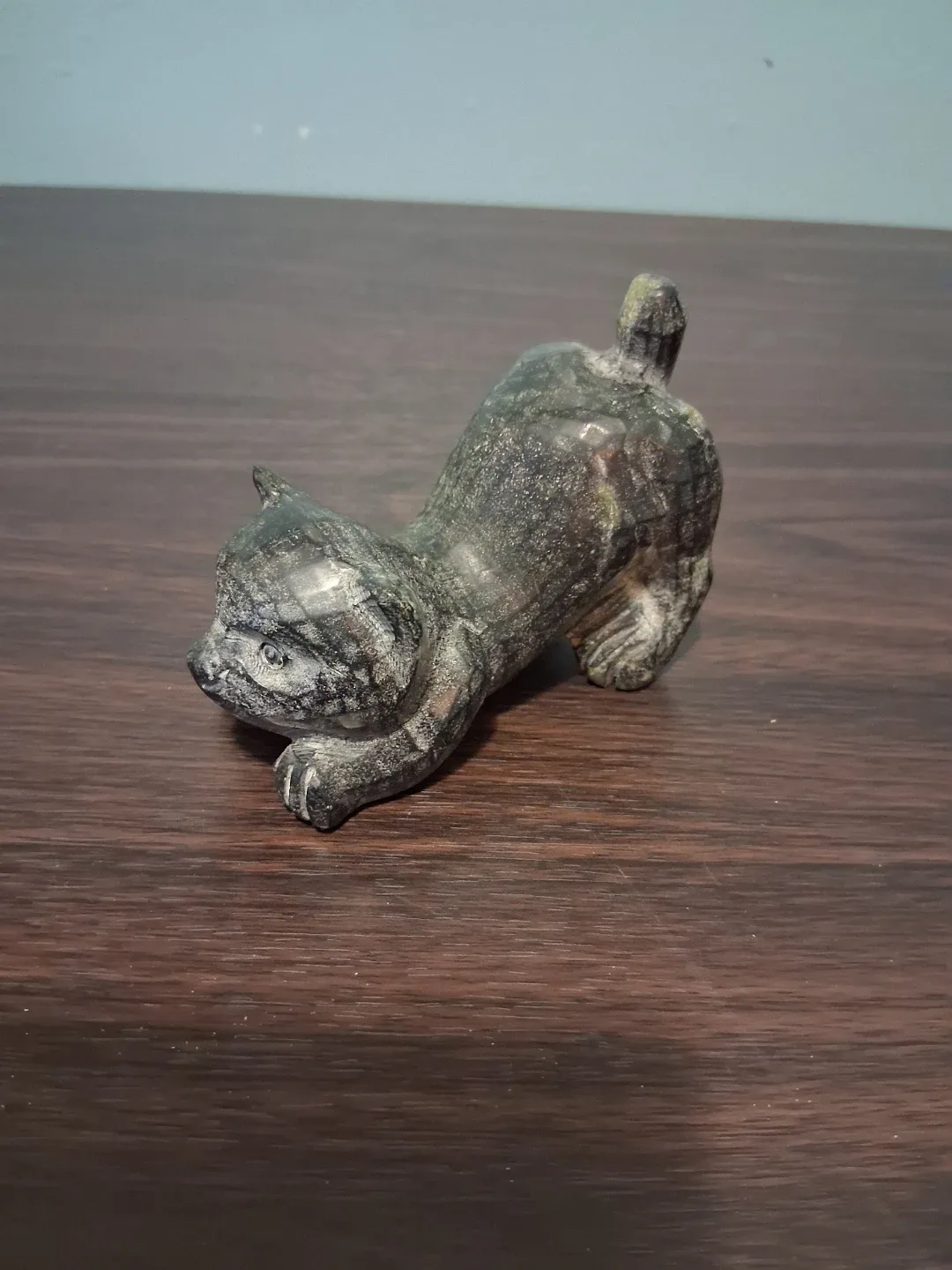 Serpentine Cat Figurine - Healing Stone image indicator(3)