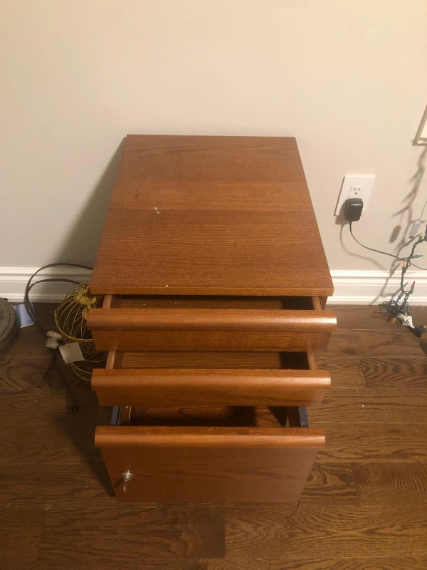Wooden Filing Cabinet - Great Condition! - photo 2
