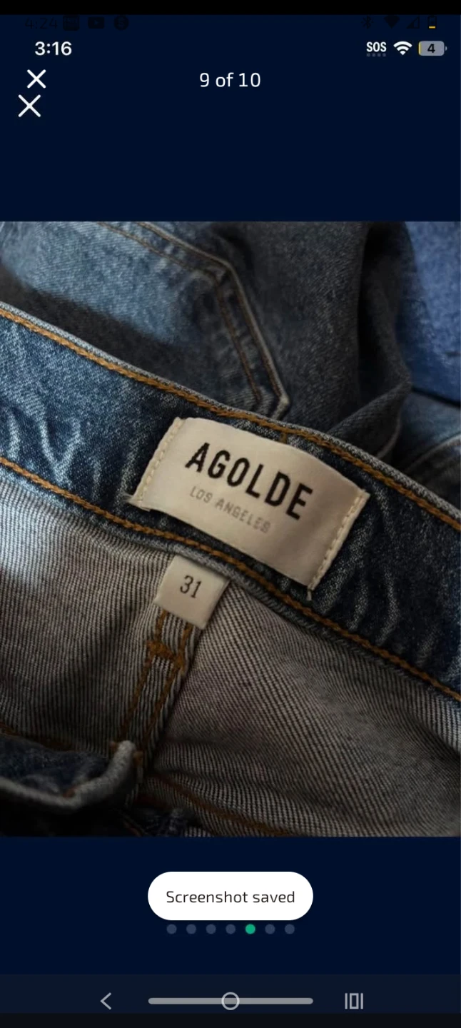 AGOLDE Los Angeles Denim Jeans - Size 31 - photo 2