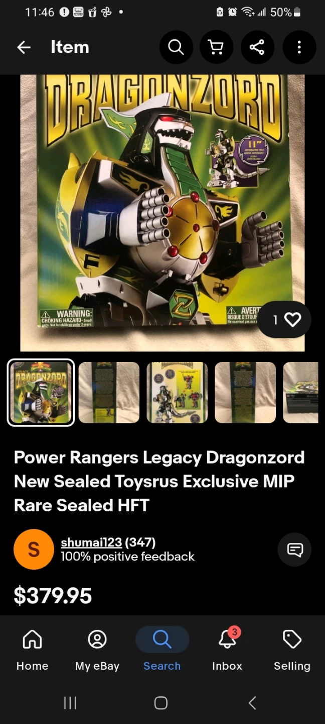 "CLEANOUT"Power Rangers Dragonzord Collectible Figure - photo 2