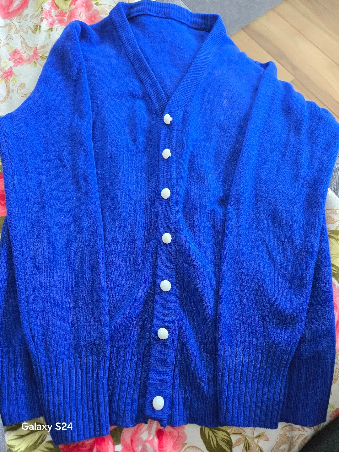Blue Knit Cardigan
