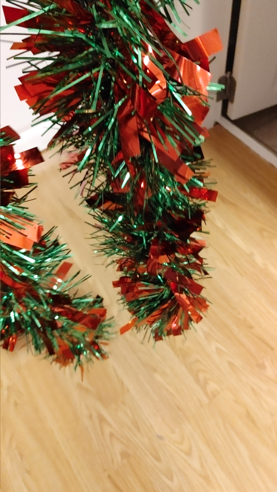 Christmas Tinsel Garland - Red & Green - photo 4