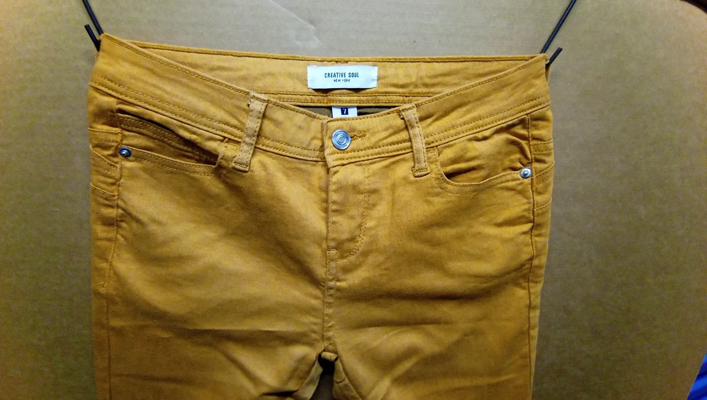 Creative Soul New York Yellow Pants - Size 7 image indicator(2)