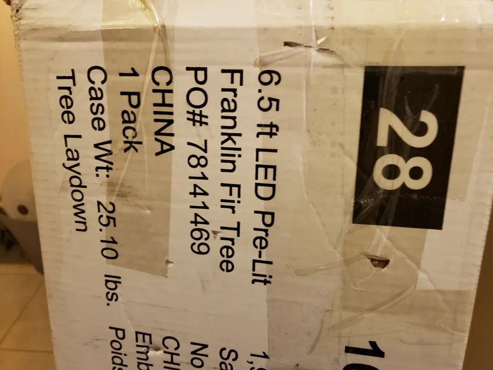 Home Accents Holiday 6.5ft Franklin Fir LED Tree