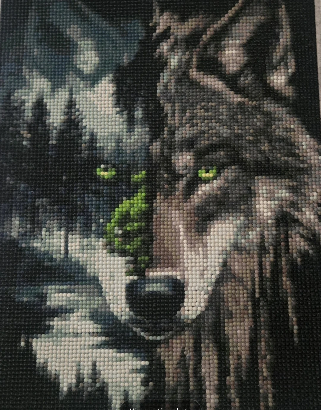 Wolf Diamond Painting With Magnetic Picture Frame