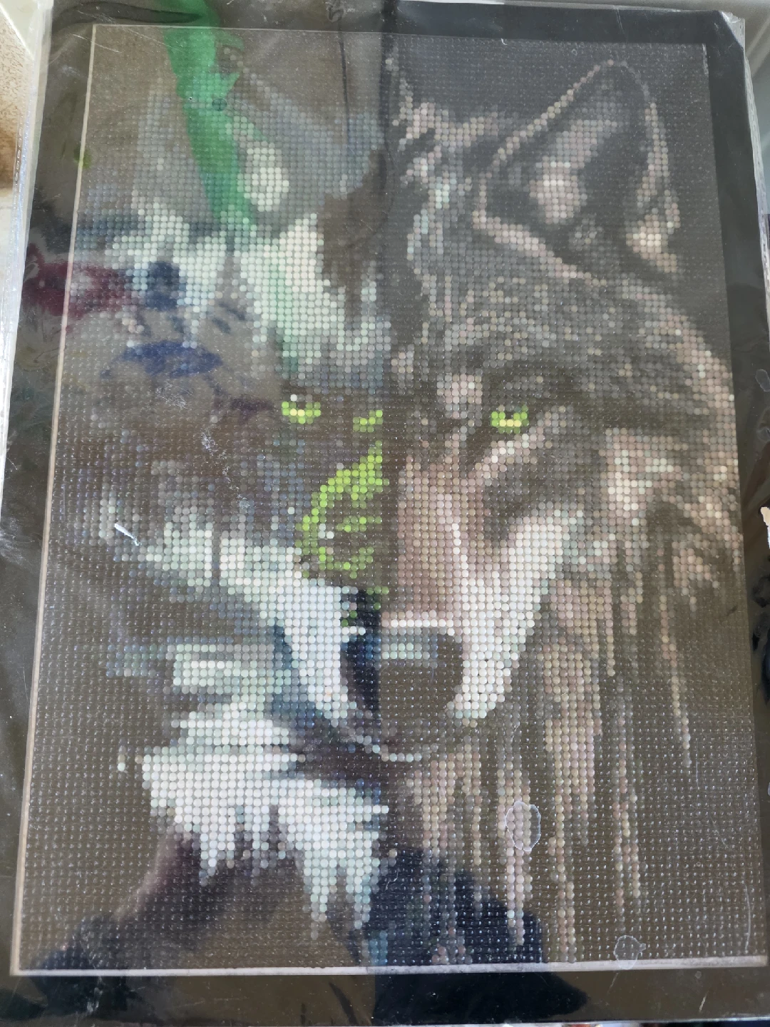 Wolf Diamond Painting With Magnetic Picture Frame - photo 2