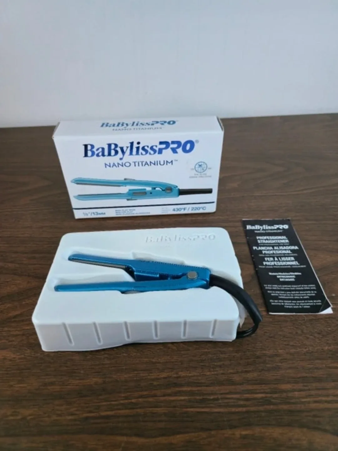 BaByliss Nano Titanium ½" Mini Straightening Iron