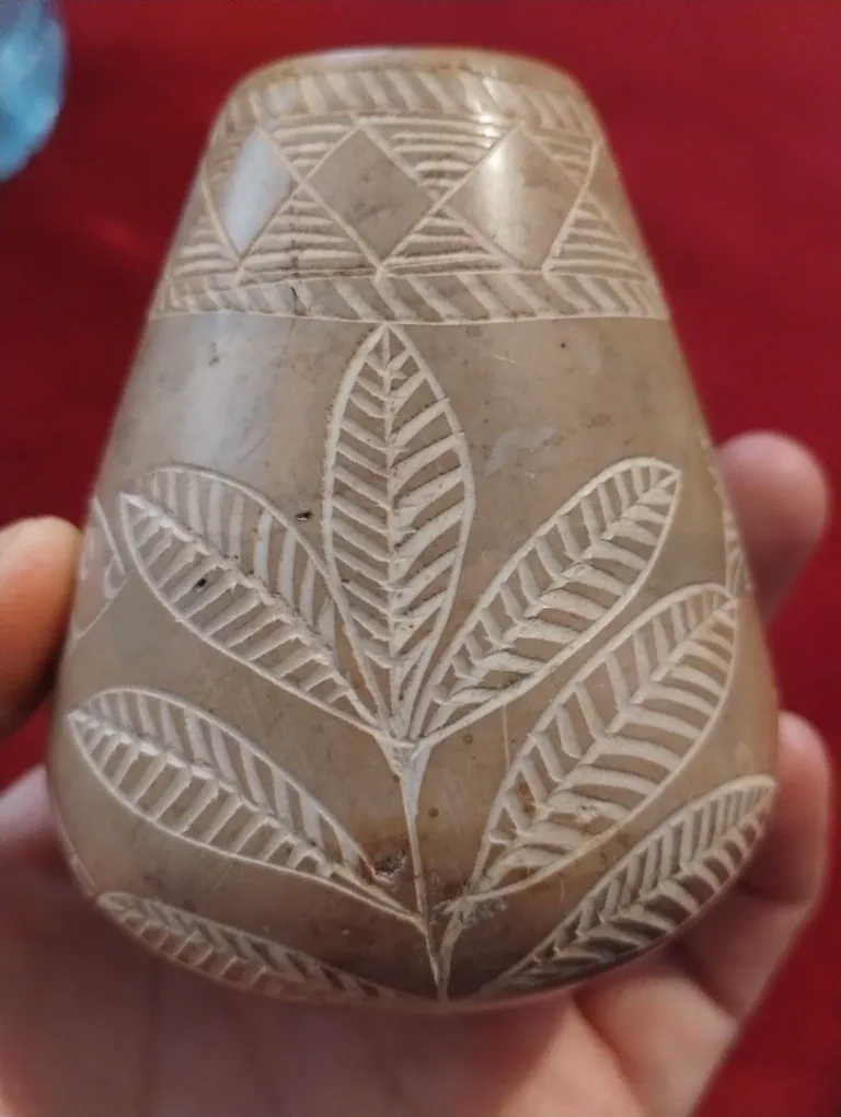 Hand Carved Stone Vase thumbnail