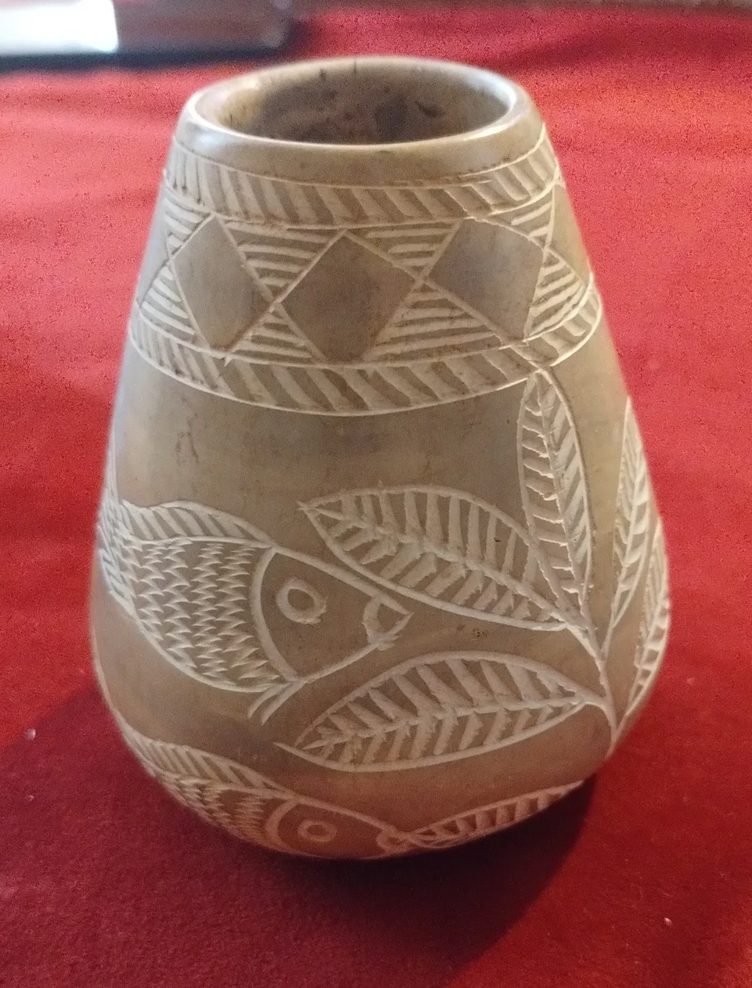 Hand Carved Stone Vase image indicator(3)