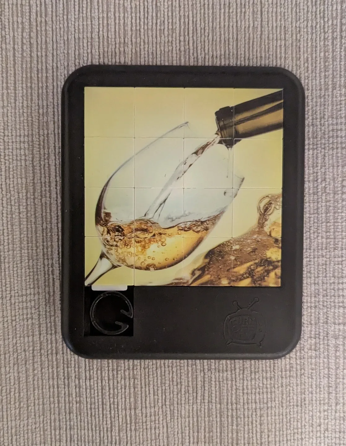 Brand New White Wine Puzzle Coaster thumbnail