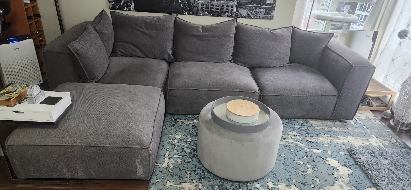 Grey Modular Sectional Sofa