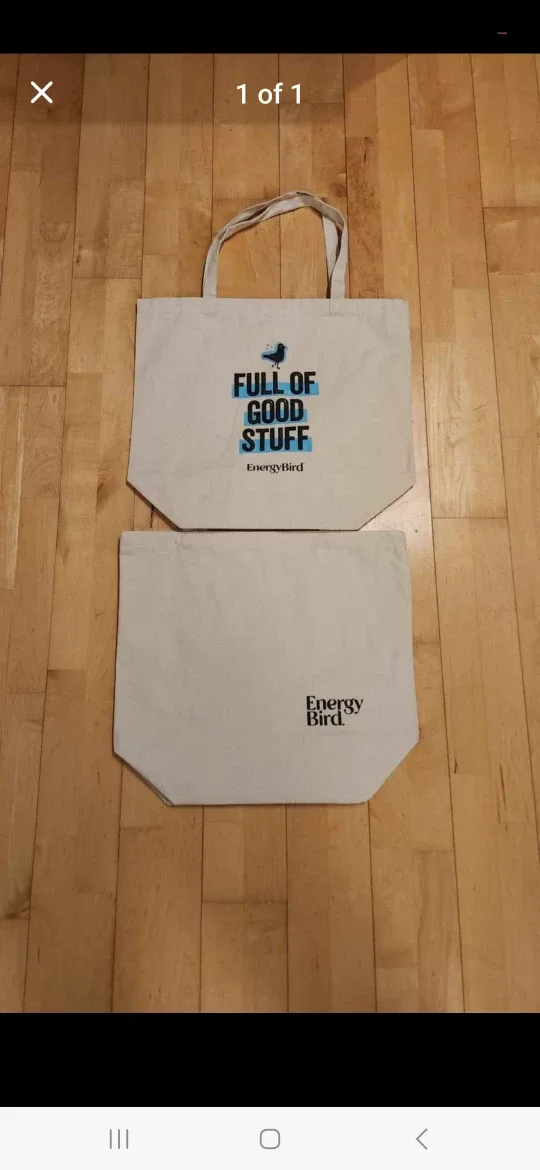 Large Blue Logo Tote Bag thumbnail