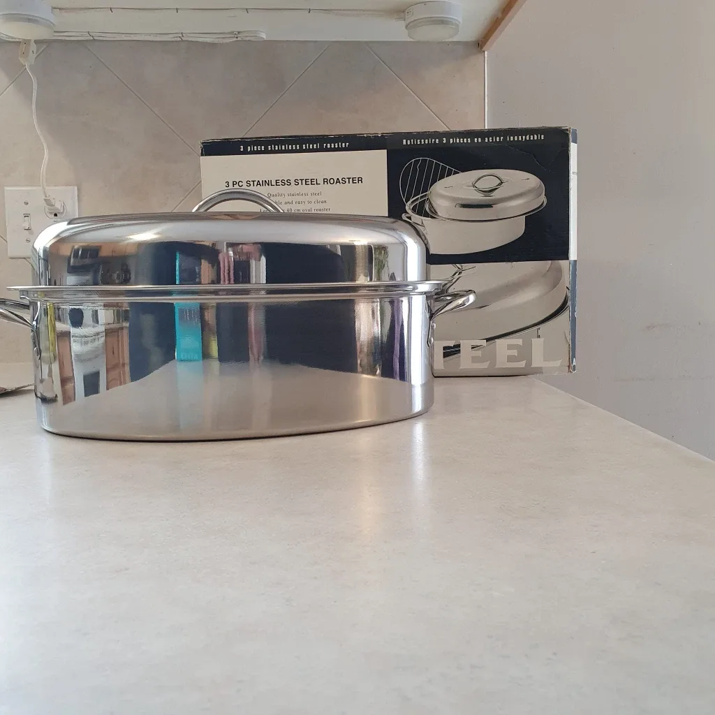 3-Piece Stainless Steel Roaster image indicator(2)