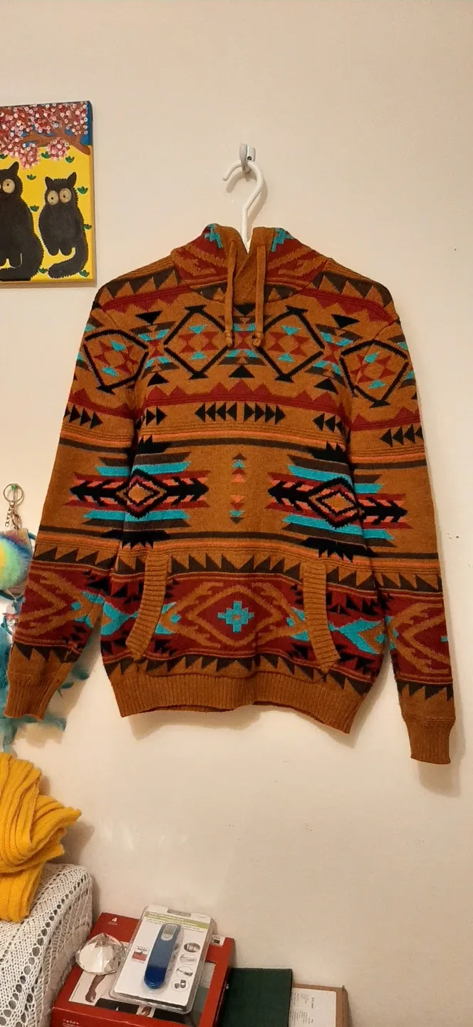 American Eagle Aztec Hoodie - Size S
