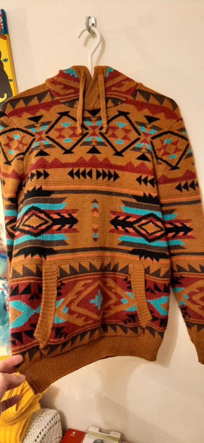 American Eagle Aztec Hoodie - Size S image indicator(9)