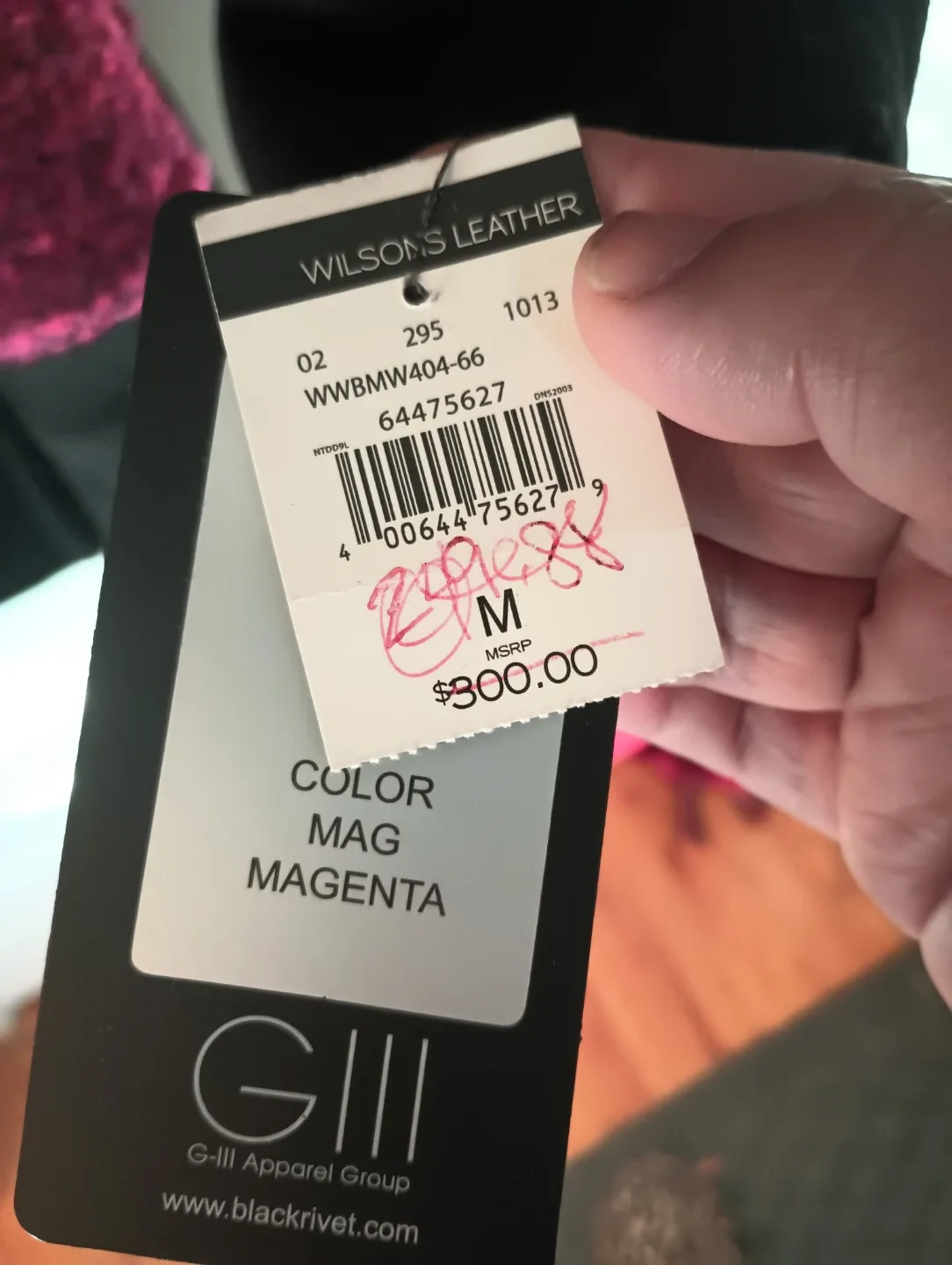 Black Rivet Magenta Wool Blend Coat - Size M image indicator(2)