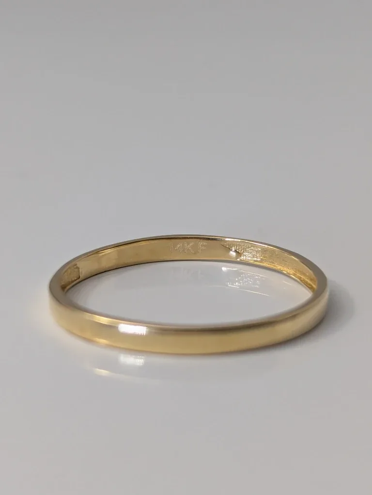 14k Yellow Gold Filled 2 mm Ring | Size 10 image indicator(2)