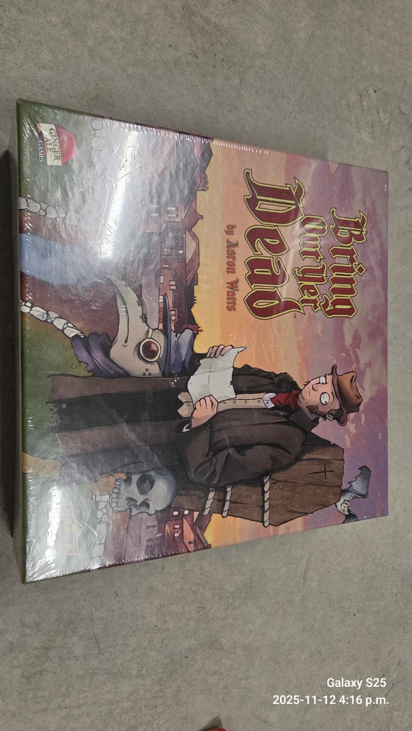 Ginger Ale Games Bring Out Yer Dead Board Game - New!