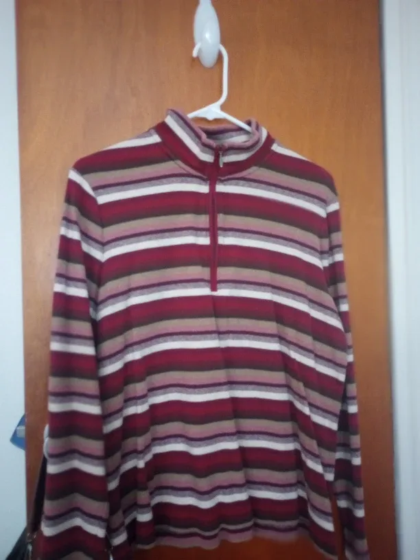 Style & Co. Purple V-Neck Sweater image indicator(6)