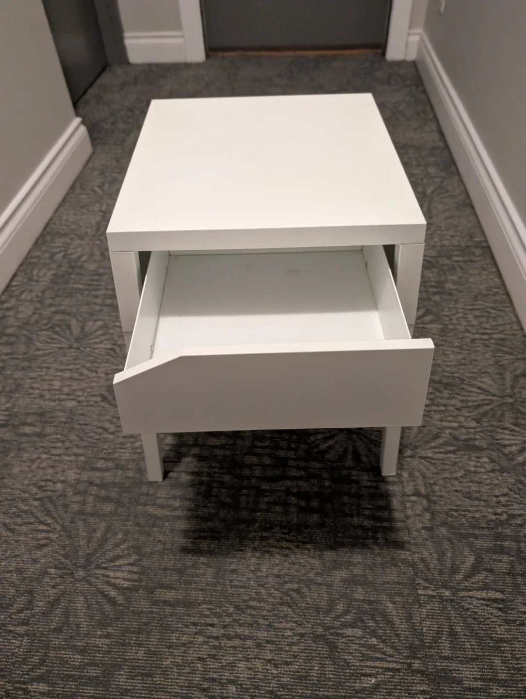White Side Table with Drawer - 23"x15" image indicator(2)