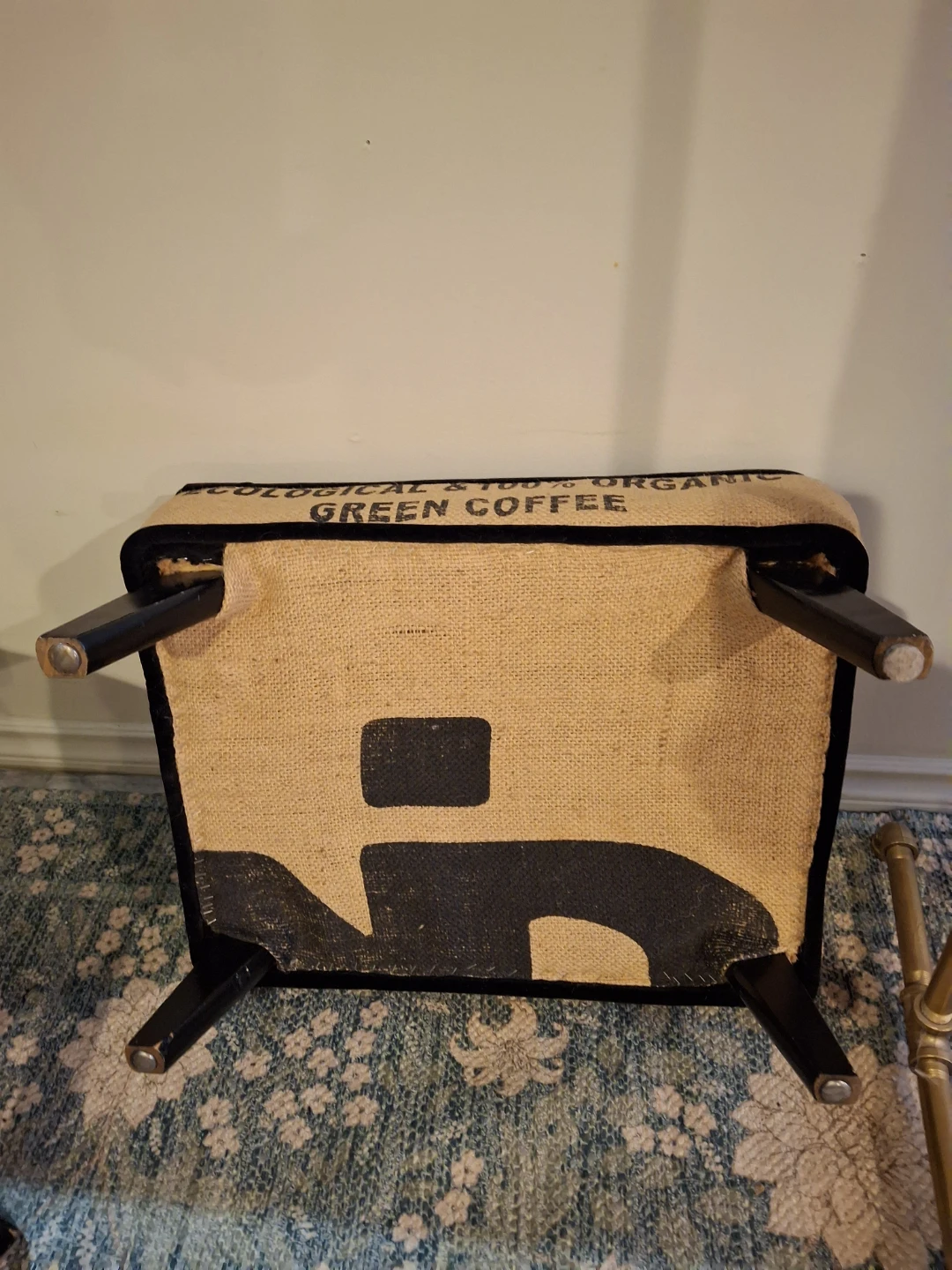 Unique Coffee Sack Accent Chair & foot stool - photo 2