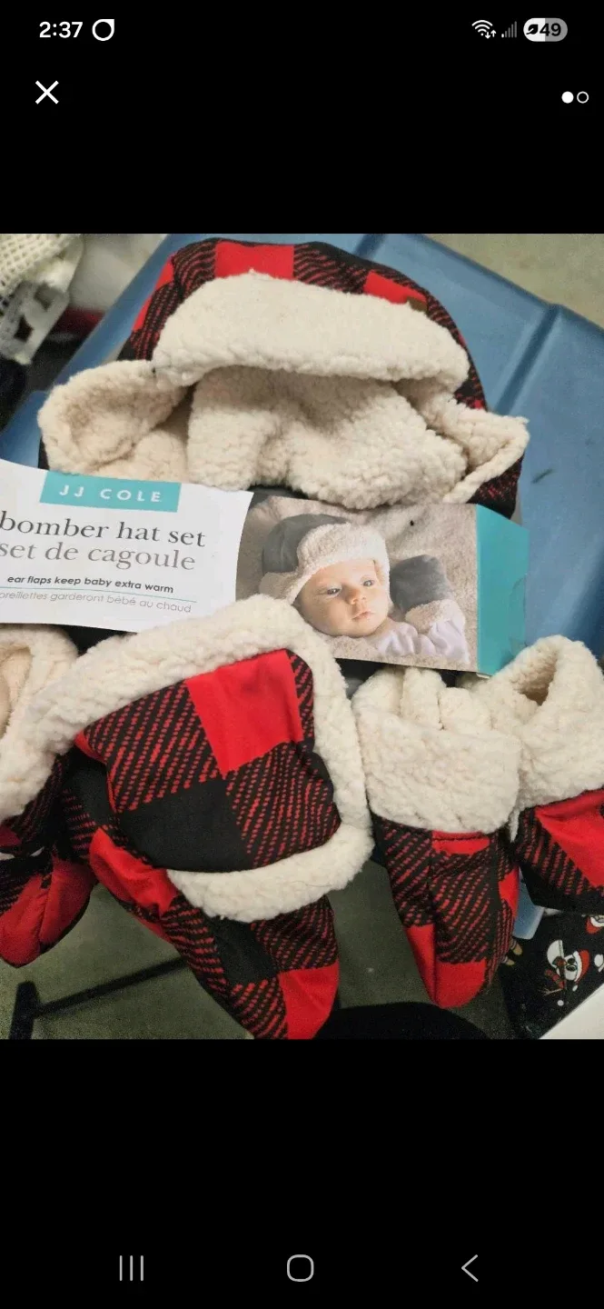 JJ Cole Bomber Hat Set - Baby