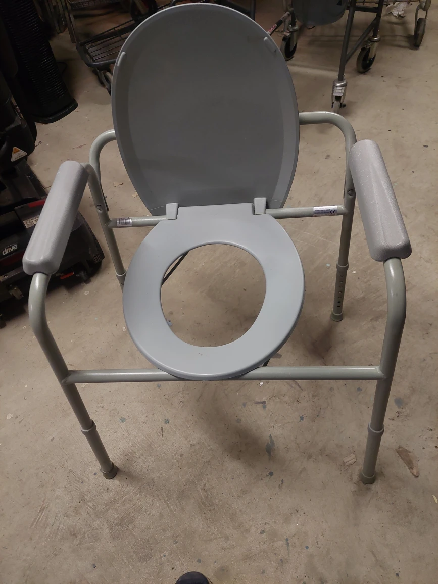 Grey Commode Chair