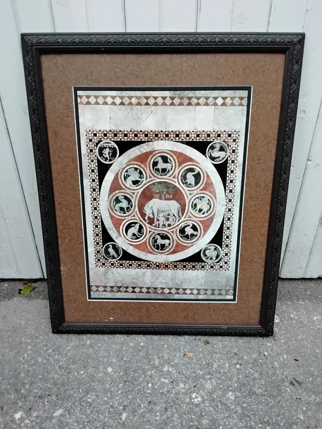 🎨 🖼 Framed Art Print - Animal Motif 🐐 🦔🦘🦒