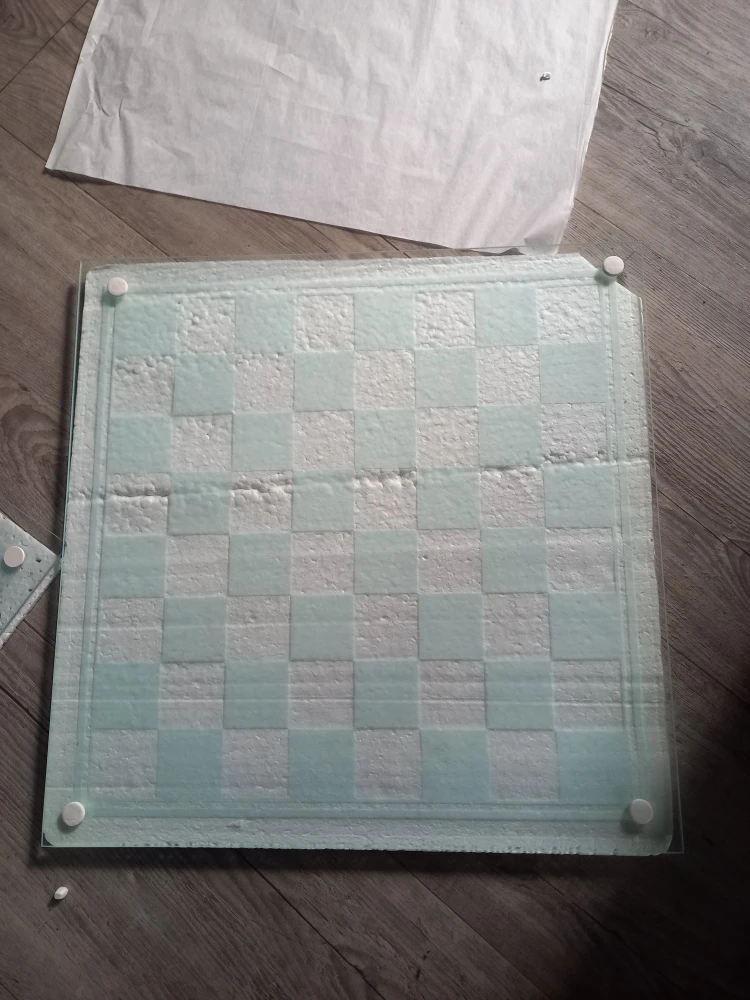 Glass Game Set 3 in 1 - Chess, Checkers, Backgammon - photo 3