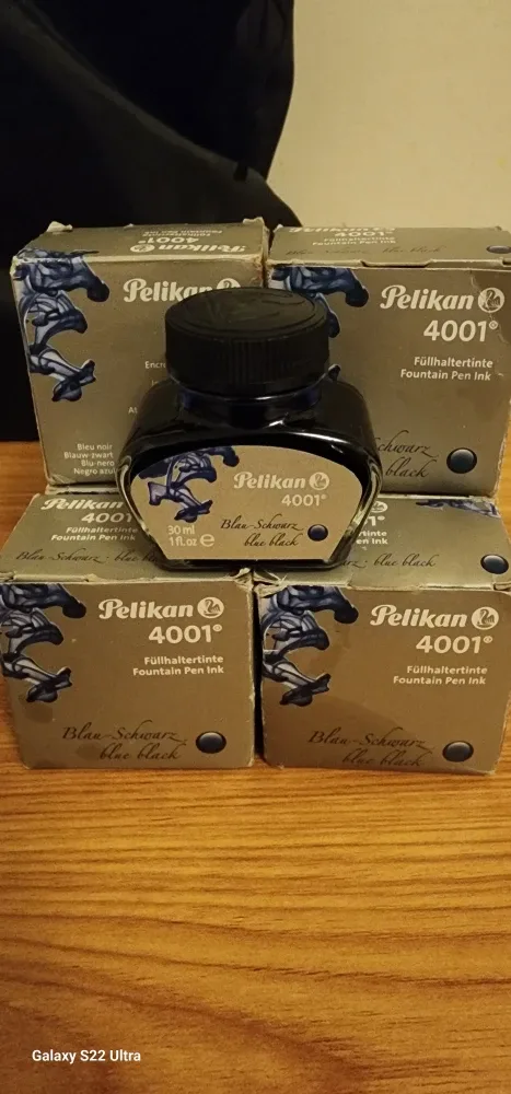 Pelikan 4001 Blue-Black Fountain Pen Ink 30ml image indicator(2)