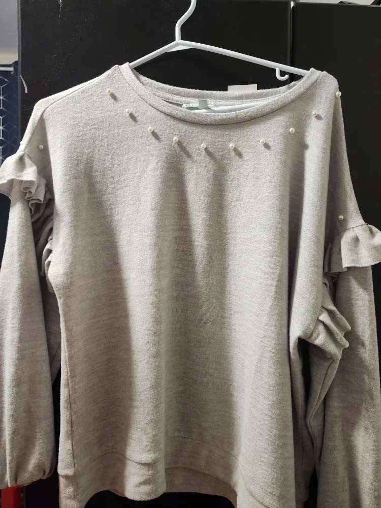 Cleo Petite Grey Sweater - Size M