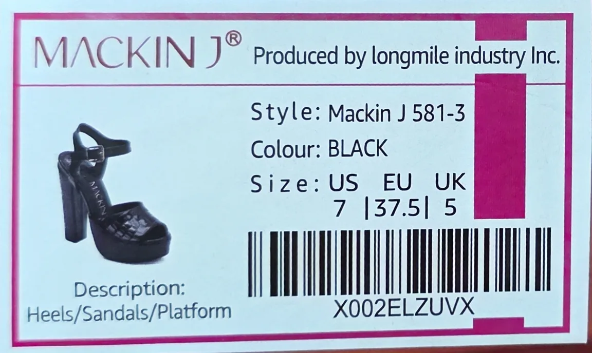 Mackin J Black Platform Heels - Size 7 image indicator(4)