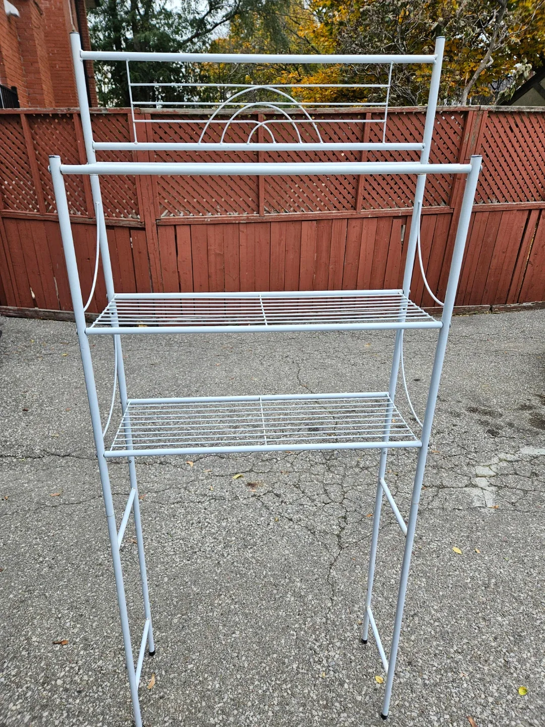 White Metal Bathroom Shelf thumbnail