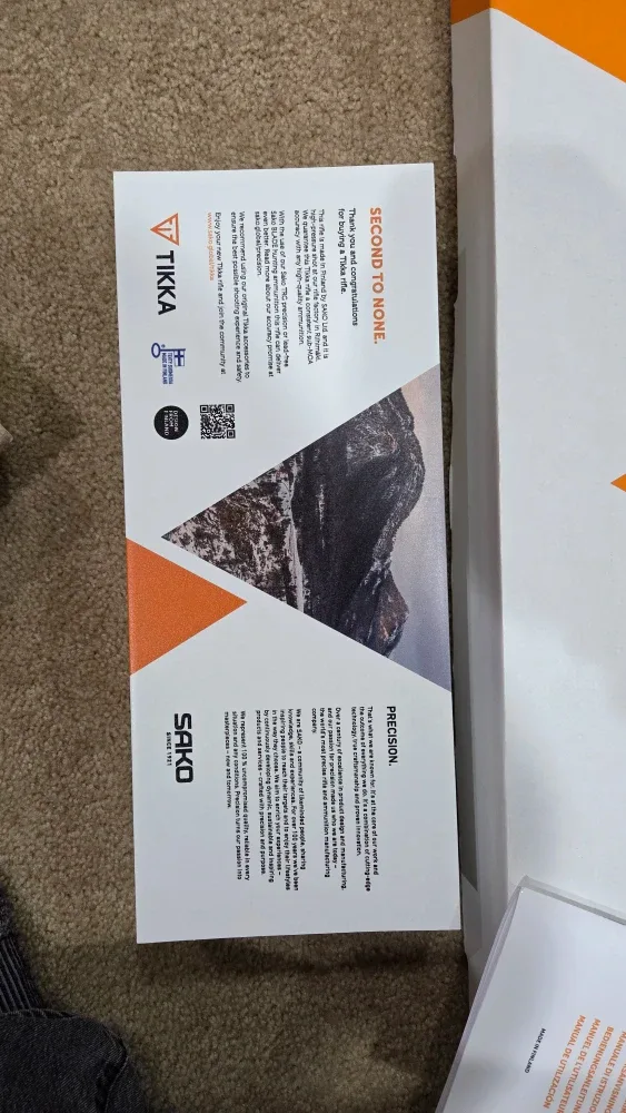 New Tikka Rifle with Box and Manual image indicator(3)